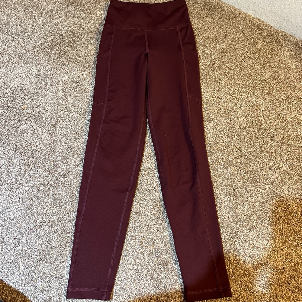 American Eagle Outfitters Burgundy Leggings